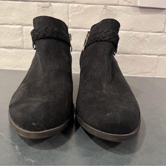 Life Stride sz 8 Adriana black microsuede ankle boots - Picture 11 of 16